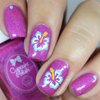 Whats Up Nails - Hibiscus Nail Vinyl Stencils for Nail Art Design (1 Sheet, 20 Stencils)