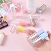 oruola 6pcs Empty Lip Gloss Tubes,Lip Gloss Tubes,6 ml Clear Lip Gloss Containers with Wand Cuticle Oil Dispenser,Refillable Transparent Lip Gloss Bottles for Women Girls DIY Makeup (Colorful)