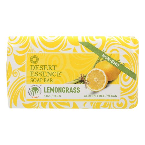 Desert Essence Bar Soap - Lemongrass - 5 oz - (Pack of 3)