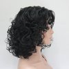 Lydell Short Soft Super Curly Layered Natural Movement Synthetic Wigs (Black)