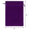 Lucky Monet 25/50/100PCS Velvet Drawstring Bags Jewelry Pouches for Christmas Birthday Party Wedding Favors Gift Candy Headphones Art and DIY Craft (50Pcs, Purple, 4” x 6”)