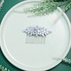 Sooshin Bridal Hair Comb Wedding Hair Accessories for Brides Crystal Wedding Headpiece for Bride and Bridesmaids Rhinestone Hair Accessories for Women and Girls (silver)