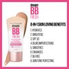 Maybelline Dream Fresh Skin Hydrating BB cream, 8-in-1 Skin Perfecting Beauty Balm with Broad Spectrum SPF 30, Sheer Tint Coverage, Oil-Free, Light, 1 Fl Oz