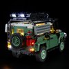 YEABRICKS LED Light for Lego-10317 Icons Land Rover Classic Defender 90 Building Blocks Model (Lego Set NOT Included)