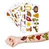 Cowboy First Temporary Tattoos 8 Sheets 78 PCS Western Party Decorations Supplies Favors Horse Rodeo Theme Birthday Cute Stickers Christmas Gifts for Boys Girls Class School Prizes Carnival