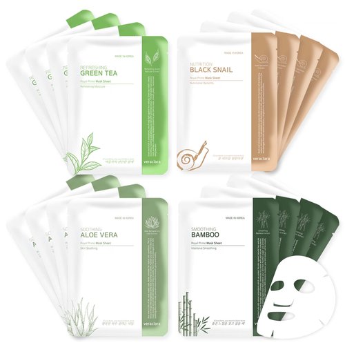 Veraclara] Facial Face Mask | Korean Skin Care Mask… (24COMBO)