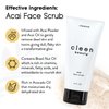 Cleen Beauty Glow Essentials Skincare Set | Acai Face Scrub + Vitamin C Papaya Glow Serum | Exfoliating Face Wash with Brazil Nut Oil & Avocado Oil | Brighten and Moisturize | Vegan Skin Care