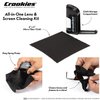 Croakies All-in-one Cleaning Kit | Lens Care Travel Kit with Pump and Microfiber Cloth | All Natural Cleaner for Eyewear and Lenses