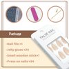 YOSOMMK Nude Press on Nails Almond Shaped Fake Nails Medium Glossy Stick on Nails Natural Full Cover False Nails Acrylic Glue on Nails for Women
