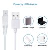 Shaver Charger Compatible with Finishing Touch Flawless Body Trimmer & Legs Hair Remover Electric Shaver USB Charging Cord with Cleaning Brush