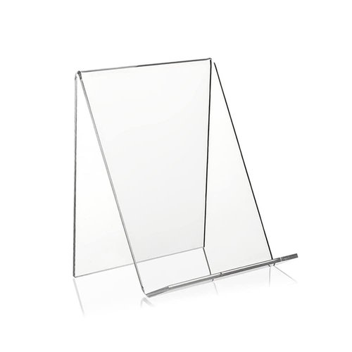 1 Piece Small Acrylic Tablet Holder Book Stand Acrylic Display Easel Acrylic Book Easel for Displaying Pictures, Books, Notebooks, Music Sheets(Transparent)