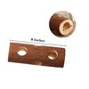 SunGrow Rabbit Log Chew, 8 Inches, Fresh Lumber Contemporary Textured Design 2-in-1 Hay Feeder and Molar Bunny Log Chew Teeth Care Toy, for Chinchilla, Hamster, Guinea Pig, Gerbils, Small Animals