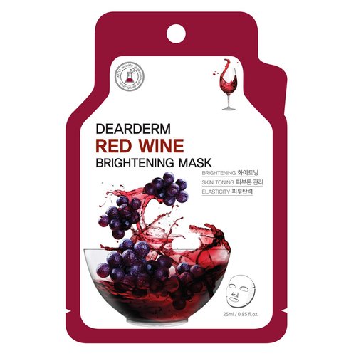Dearderm Red Wine Bright Ampoule Mask (10pcs)