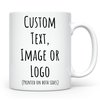 HomeBee Personalized Coffee Mug | Custom Photo Text and Logo Ceramic Mug | Customized 11 Oz Tea Cup for Men & Women | Unique Gift Idea - Taza Personalizadas Design with Picture or Message | White