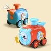 KANG DI LA Animal Toy Cars for Toddlers 1-3, Press and Go Racing Cars Set, Baby Toys 18 Months, Whistle Vehicles for 1 Year Old Boys Girls, Baby Christmas Birthday Gifts