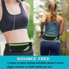 Slim Running Belt Fanny Pack,Waist Pack Bag for Hiking Cycling Workout,Reflective Runners Belt Jogging Pocket Belt,Travelling Money Phone Holder for Running