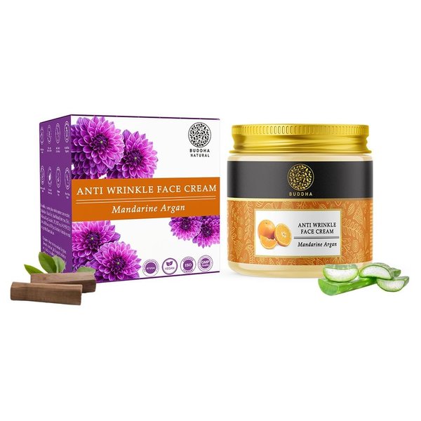 Buddha Natural Anti Wrinkle Face Cream (75 Gram, Pack of 1) - 100% Ayush Certified - Reduce Fine Lines, Wrinkles And Skin Ageing