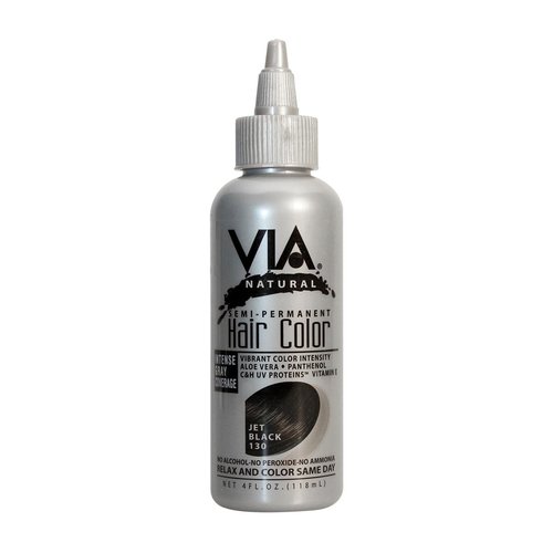 Via Hair Color-Jet Black 4 oz.