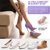 6 Pairs Metatarsal Pads Heels Inserts Gel Ball of Foot Cushions for Women, Invisible Adhesive Forefoot Pads Comfort Shoe Insert All-Day Foot Pain Relief, One Size(Clear)