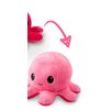 TeeTurtle - The Original Reversible Octopus Plushie - Light Pink + Dark Pink - Cute Sensory Fidget Stuffed Animals That Show Your Mood 4 inch