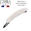 Camila Paris CP2822 French Hair Barrette Clip for Girls, Handmade, Nacar, Metal-Free Closure Strong Hold Grip Hair Clips for Women, No Slip and Durable Styling Girls Hair Accessories, Made in France