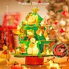 Mideer Christmas Rotating Music Box 3D Puzzle Busy Christmas Workshop, DIY Rotating Music Box Kit Christmas Tree Music Box for Holiday Decor Christmas Ornament