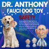 Dr. Fauci Dog Chew Toy for All Breeds | Anthony Fauci Chew Toy with Squeaker | Republican Novelty Gag Gift | Durable Triple Stitched Polyester, 12" Tall
