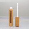 2Pcs 6ml(1/5oz) Reusable Empty Bamboo Lip Gloss Tubes Lip Balm Bottles Vials Cosmetic Makeup Travel Containers with Wand Applicator for DIY Lipstick