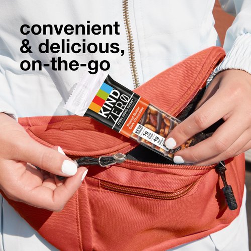KIND ZERO Added Sugar Bars, Keto Friendly Snacks, Peanut Butter Dark Chocolate, 6.2oz Box (5 Bars)