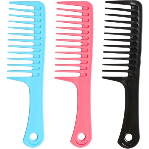Acooruiteng 3 Pcs Wide Tooth Comb - Durable, Anti-Static Detangling Comb for All Hair Types