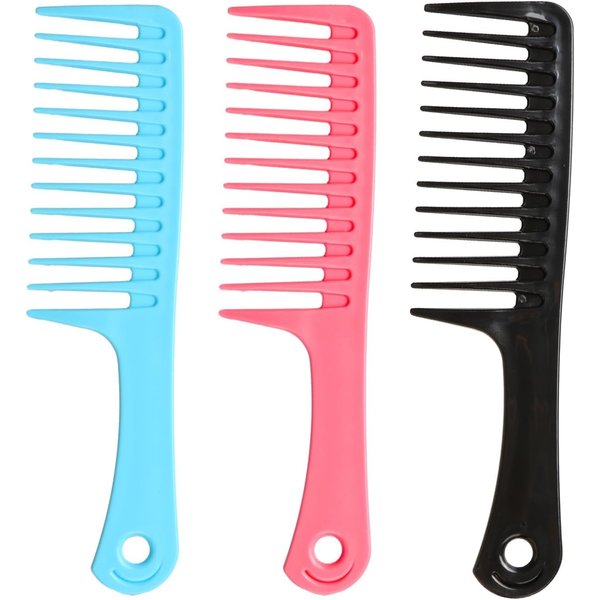 Acooruiteng 3 Pcs Wide Tooth Comb - Durable, Anti-Static Detangling Comb for All Hair Types