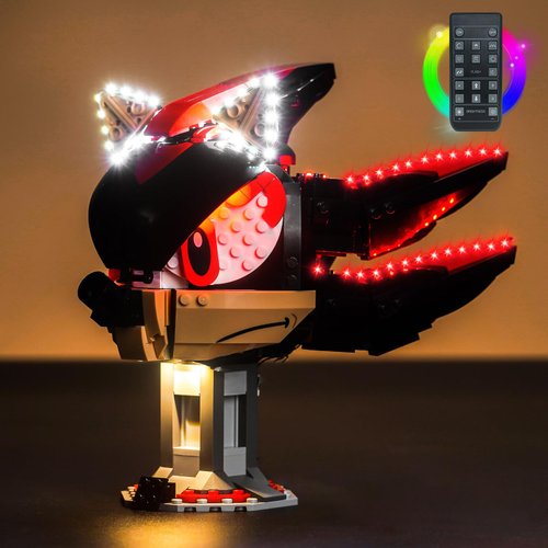 BrickBling LED Lighting Kit Compatible with Lego Sonic The H' Edgehog: Shadow The H' Edgehog (NO Model), Lights Compatible with Lego 77000 Play Set (RC Version Light)