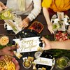 Happy New Year Party Supplies Disposable Paper Plates Napkins Cups Tablecloth and Banner for Happy New Year Party Decorations, Serve 20