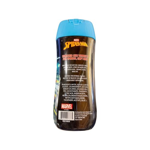 UPD Spiderman 8oz Body Wash in a Bottle, Parabens Free,