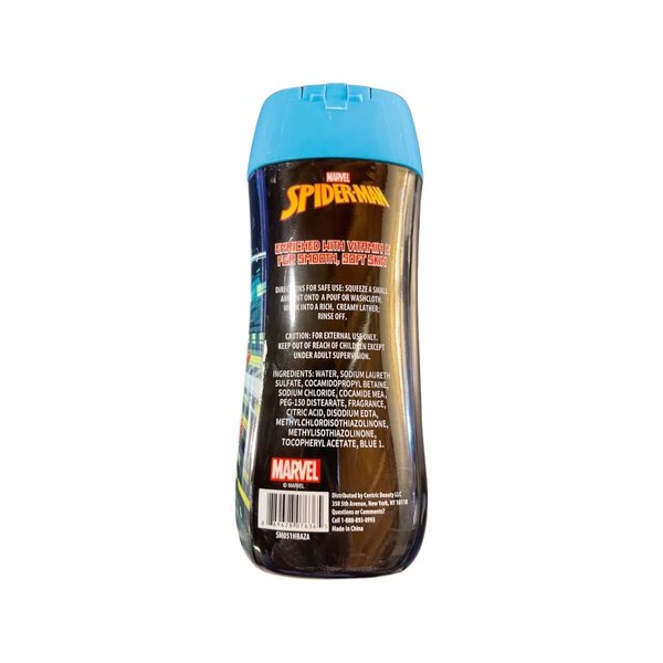 UPD Spiderman 8oz Body Wash in a Bottle, Parabens Free,