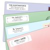 Personalized Return Address Labels - Custom Address Stickers on Sheets (50-1000 Labels) (Black and White)