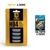 HeadBlade Men's HB4 Refill Shaving Razor Blades. Stainless Steel Blades for No Tugging or Pulling, Shave Less, Works for Face, Body, and Scalp (Pack of 1)