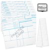 National Gun Trusts - Made in USA - FD 258 Fingerprint Card 2024 Kit Full (6 Cards + 1 Practice Card) w/Reusable Ink Pad, Correction Tabs, Instructions