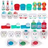 ArtCreativity Dental Character Assortment, Set of 25, Cute Tooth Fairy Toys for Kids, Rubbery Dentist Office Giveaways for Children, Holiday Stocking Stuffers, Unique Birthday Party Favors