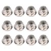 Wheel Lock Nut Non?Slip Metal Tire Lock Nut 4mm Compatible with Axial SCX10 1/10 RC Model Car 12PCS(Silver)