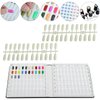 vnjaoi 120 Nail Color Chart Display Book, Plastic Nail Swatches Nail Gel Color Card with 240PCS Natural Colours Replacement Nails Nail Art for Nail Salons, DIY Nail Art at Home (Black)