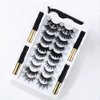 DAODER Wispy Magnetic Eyelashes Natural Magnetic Lashes Dramatic Magnetic False Eyelashes long with 4 Magnetic Eyeliner Kit 10 Various Magnetic Fake Eyelashes Strip with 6 Magnets Reusable