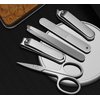Konovo 5-Piece Nail Clippers Set，Stainless Steel Manicure Kit, Nail Grooming Travel Kit, Ail Clippers for Men, Toenail Clippers or Nail Cutter, Fingernail Clippers For Women, Manicure and Pedicure Kit