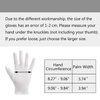 ENPOINT 10 Pairs Archival Photo Gloves, White Work Gloves for Handling Art Working Photography Womens Cloth Gloves Liners Bulk for Handling Jewelry, Film, Photo, Coin Metal Inspection Men & Women