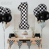 40 Inch Checkered Number Balloon 1 Black and White Race Car Birthday Balloons Baby Hippie Smile Party One Happy Dude Balloons Shower Boys 1st Birthday Race Car Theme Party Decor Supplies 5 Pcs
