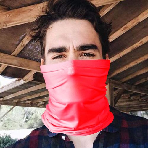 Headband Headwear Scarf Neck Gaiter Balaclavas Bandana Dustproof Sun Dust Protection for Outdoors Sports Hiking Cycling Running Fishing (Black)