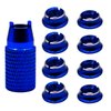 Treehobby 8PCS Aluminum Control Transmitter Switch Nuts & Installation Spanner Compatible with Futaba Remote Control JR/frsky Gear Switch nut Toggle Switch(Dack Blue)