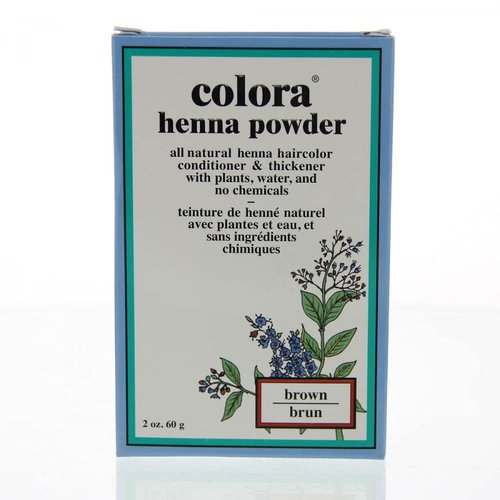 Colora Henna Powder Hair Color Brown, 2 oz