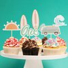 The Big One Cupcake Toppers, 1st Birthday Ocean Surf Cupcake Toppers，"ONE" Birthday Cake Decoration,Surf Bus Cake Topper，Swimming Beach Themed Party Ocean Baby Shower Party Supplies