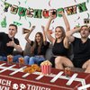 Football Party Supplies Set, 10Pcs Football-Themed Party Decorations Disposable Football Party Hanging Swirl Banners Tablecloth Perfect for Sports Theme Birthday Parties Game Day Tailgate Celebrations